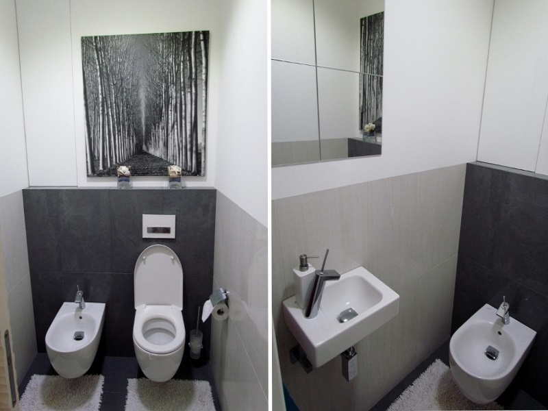 návrh interiéru WC - byt Senec