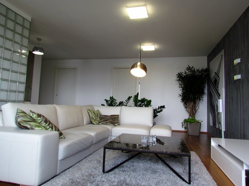 návrh interiéru - obývacia izba 2 - byt Senec